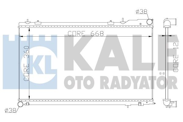 KALE OTO RADYATÖR Radiators, Motora dzesēšanas sistēma 364900
